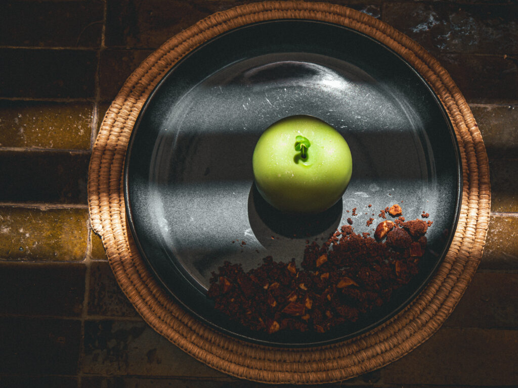 Restaurant marocain, tarte tatin, par Cathy Adjogah, photographe culinaire à Toulouse